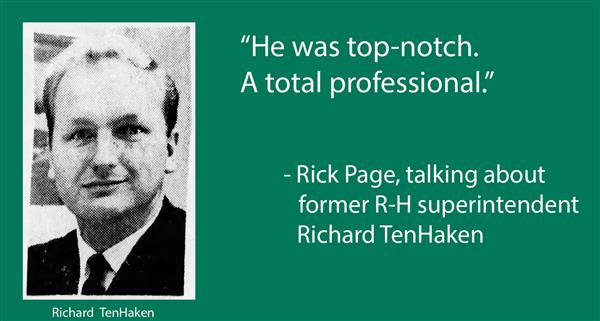 Photo of Richard TenHaken with quote from Rick Page